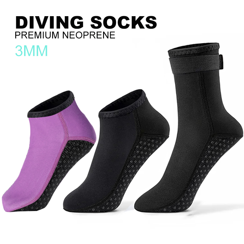 Wetsuit 3Mm Neoprene - ネオプレン製スキューバダイビングソックス,ダイビングソックス,ソフト素材,滑り止め,カヤック,サーフィン,女性と男性用,ウェットスーツ,3mm