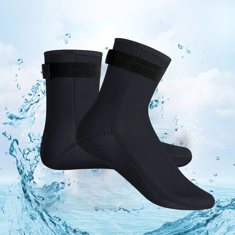 Wetsuit 3Mm Neoprene - ネオプレンダイビングソックス 3 ミリメートルウェットスーツ男性女性サーフシューズサーマルクイックドライノンスリップ水泳ブーツアクアシューズウォームビーチソックス