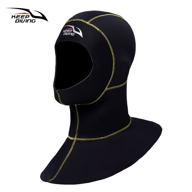 Wetsuit 3Mm Neoprene - 3 ミリメートルネオプレンスキューバダイビングフードショルダーシュノーケリング機器帽子キャップ冬水泳暖かいウェットスーツスピアフィッシング