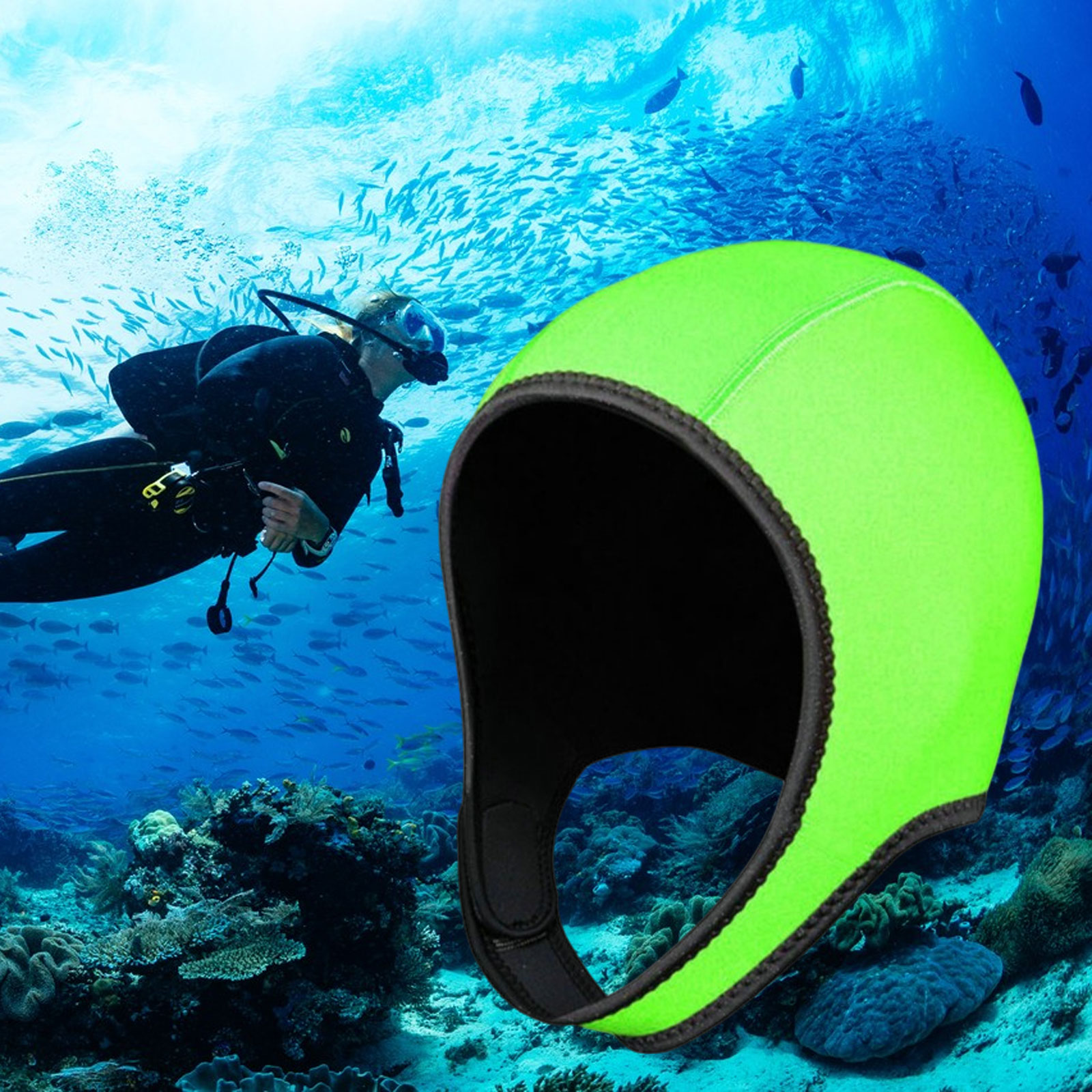 スキューバダイビングフード スイミングキャップ 3mm ネオ - Wetsuit 3Mm Neoprene のレビューと価格