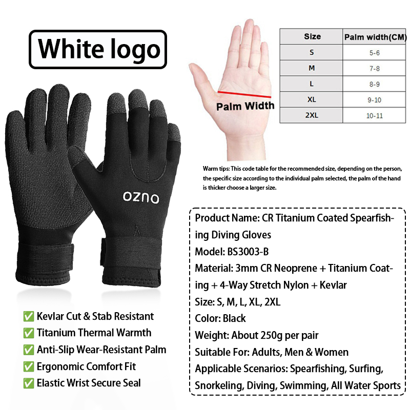 3mm CRチタンコーティングダイビンググローブ、耐切創性滑 - Wetsuit 3Mm Neoprene のレビューと価格