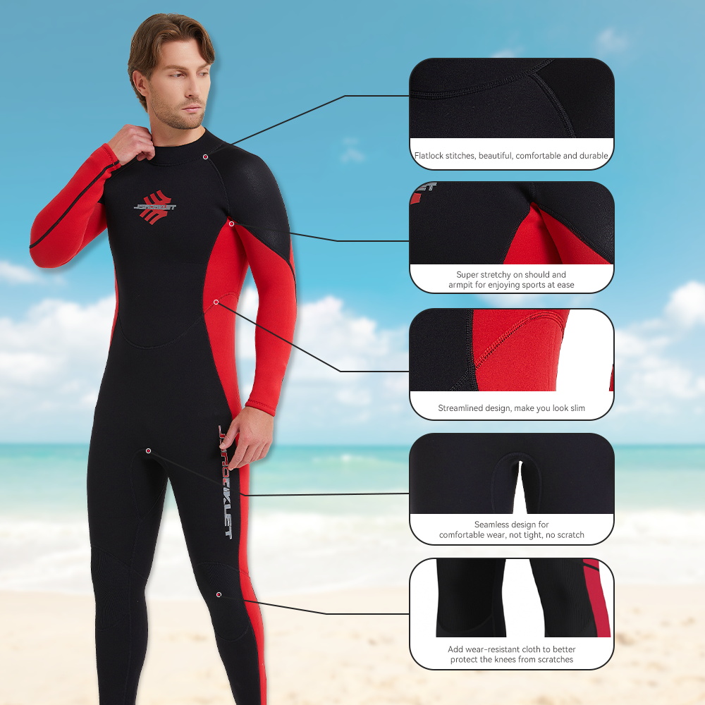 メンズ 3 ミリメートルネオプレンシュノーケリングスーツ暖か - Wetsuit 3Mm Neoprene のレビューと価格