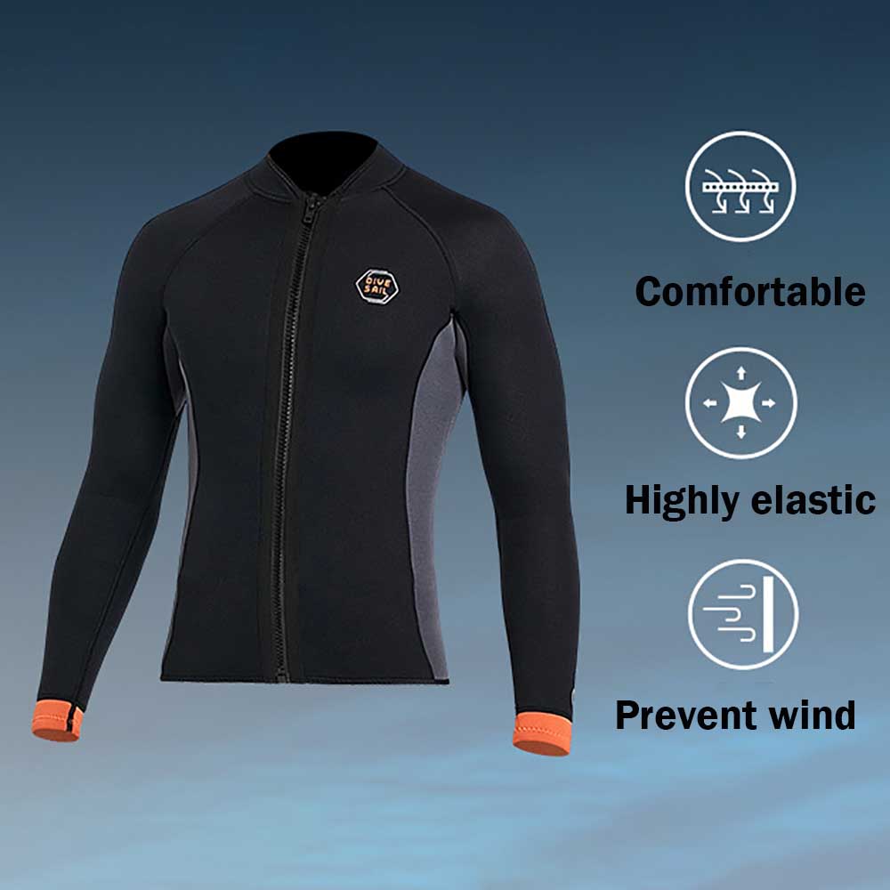 3MM ネオプレンダイビングスーツ スプリットトップ 長袖ダ - Wetsuit 3Mm Neoprene のレビューと価格