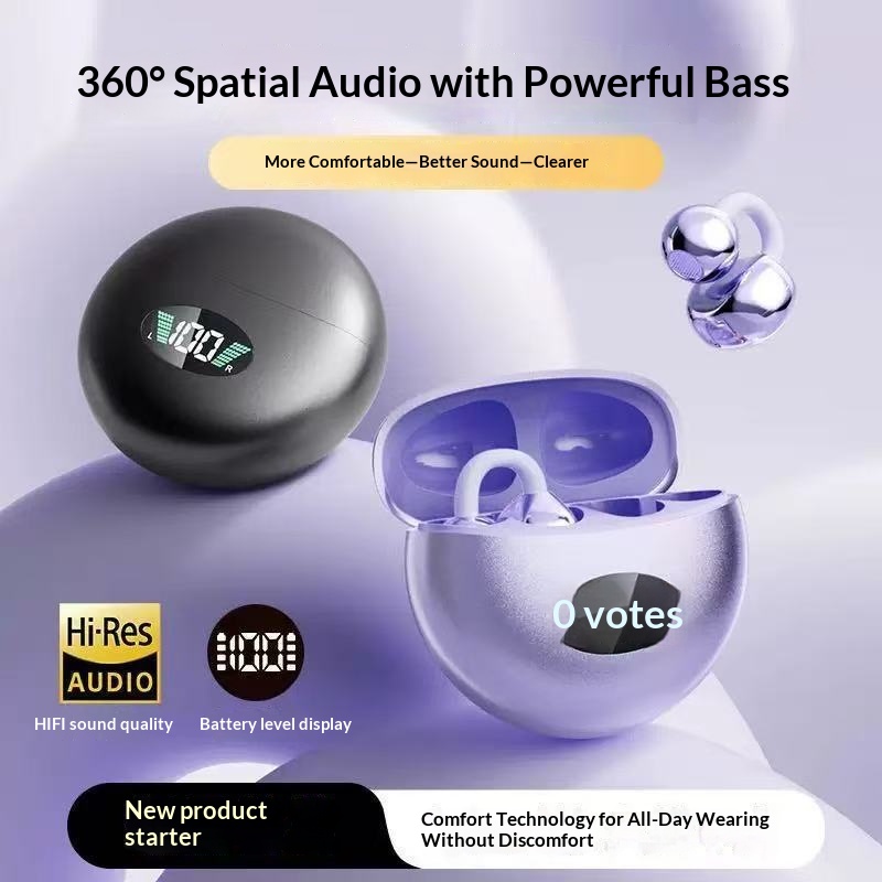 クリップ式Bluetoothワイヤレスイヤホン、プレミアムオ - Aquatic Sports Performance のレビューと価格